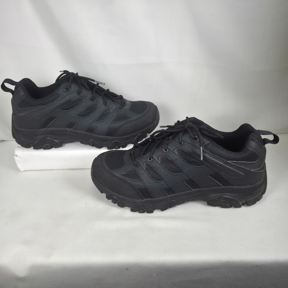 Merrell Men's Moab 3 Low Tactical Work Shoes Size 10.5 Black Non Slip Waterproof